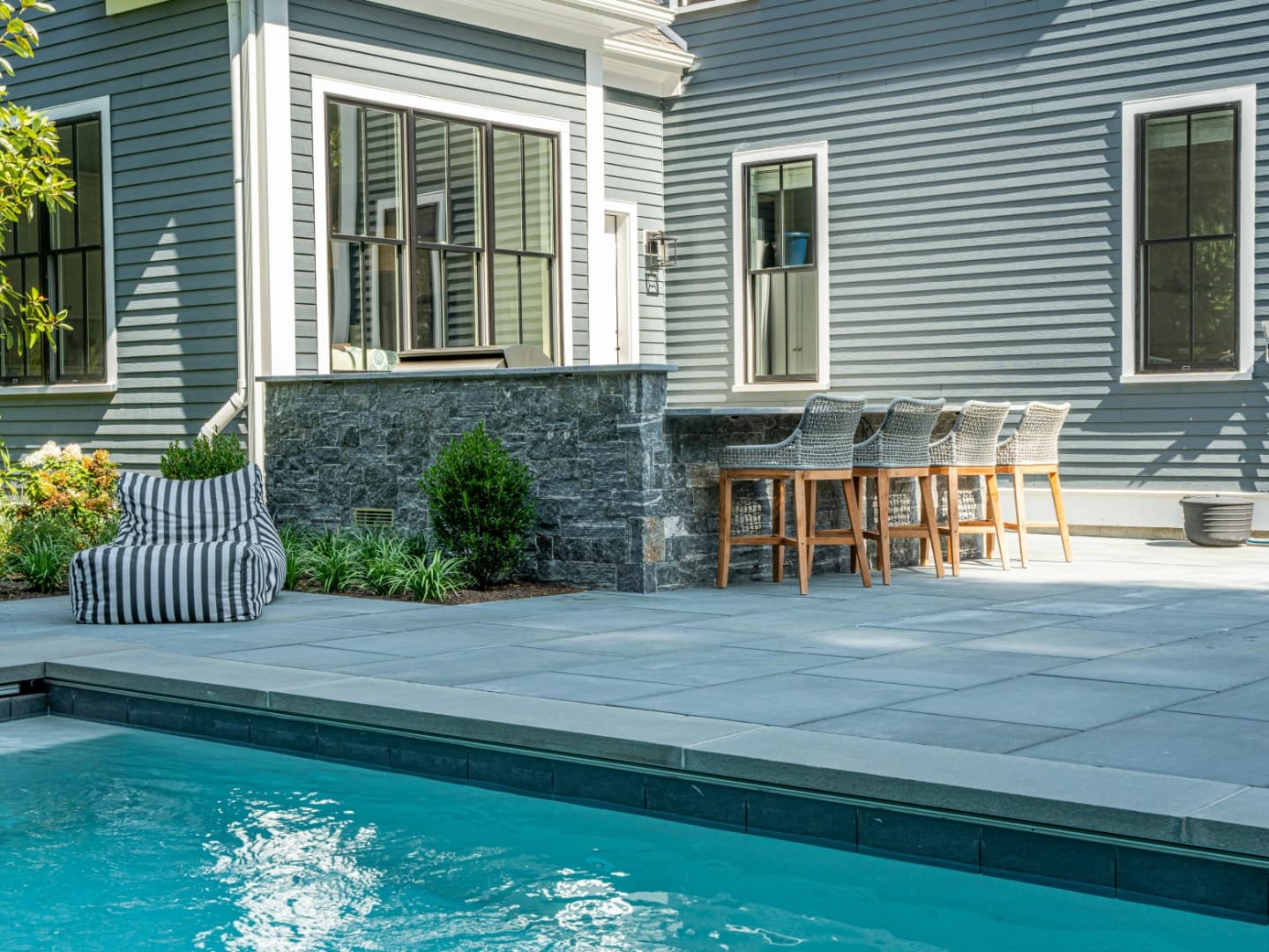 Natick luxury outdoor living project by Redwood