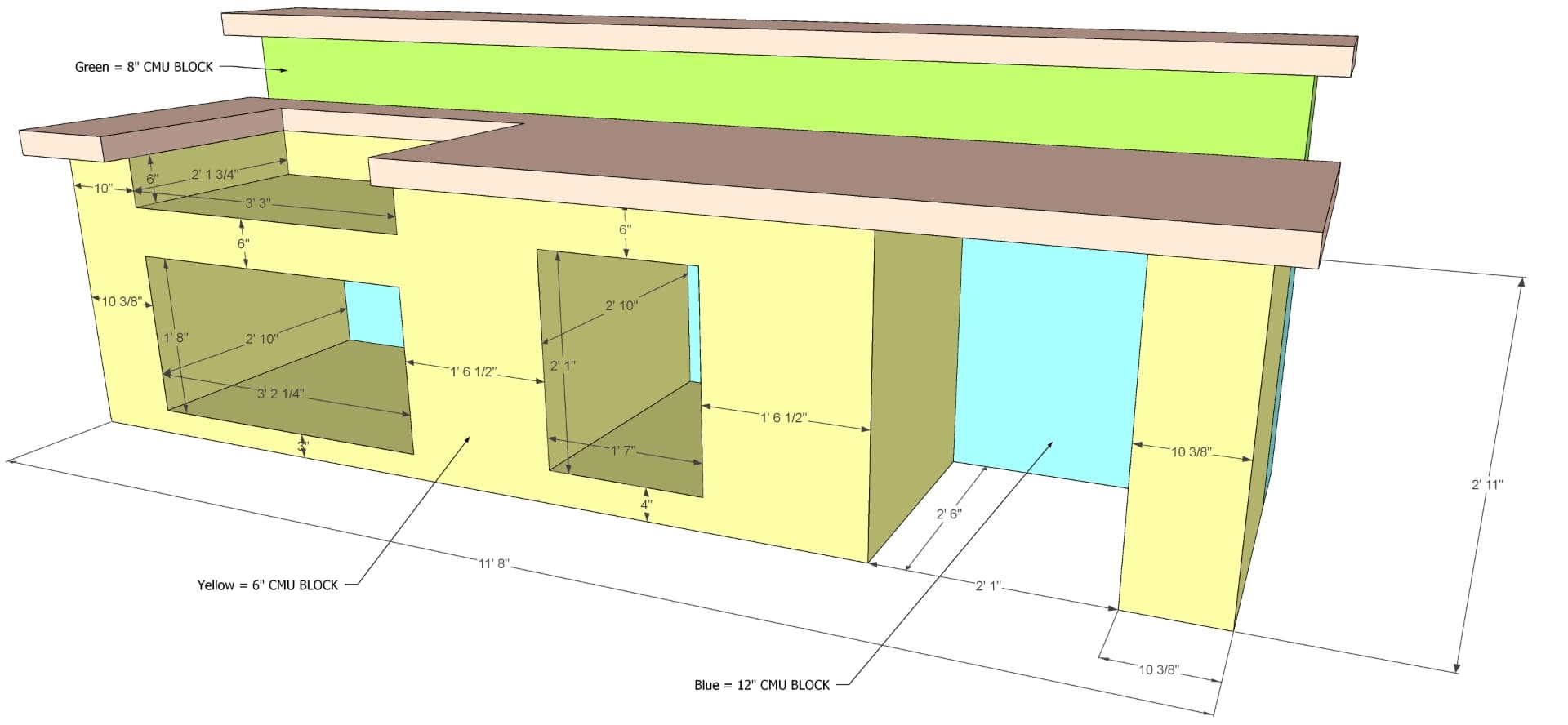 Eye-level 3D rendering showing the outdoor living space with pool and hardscape details