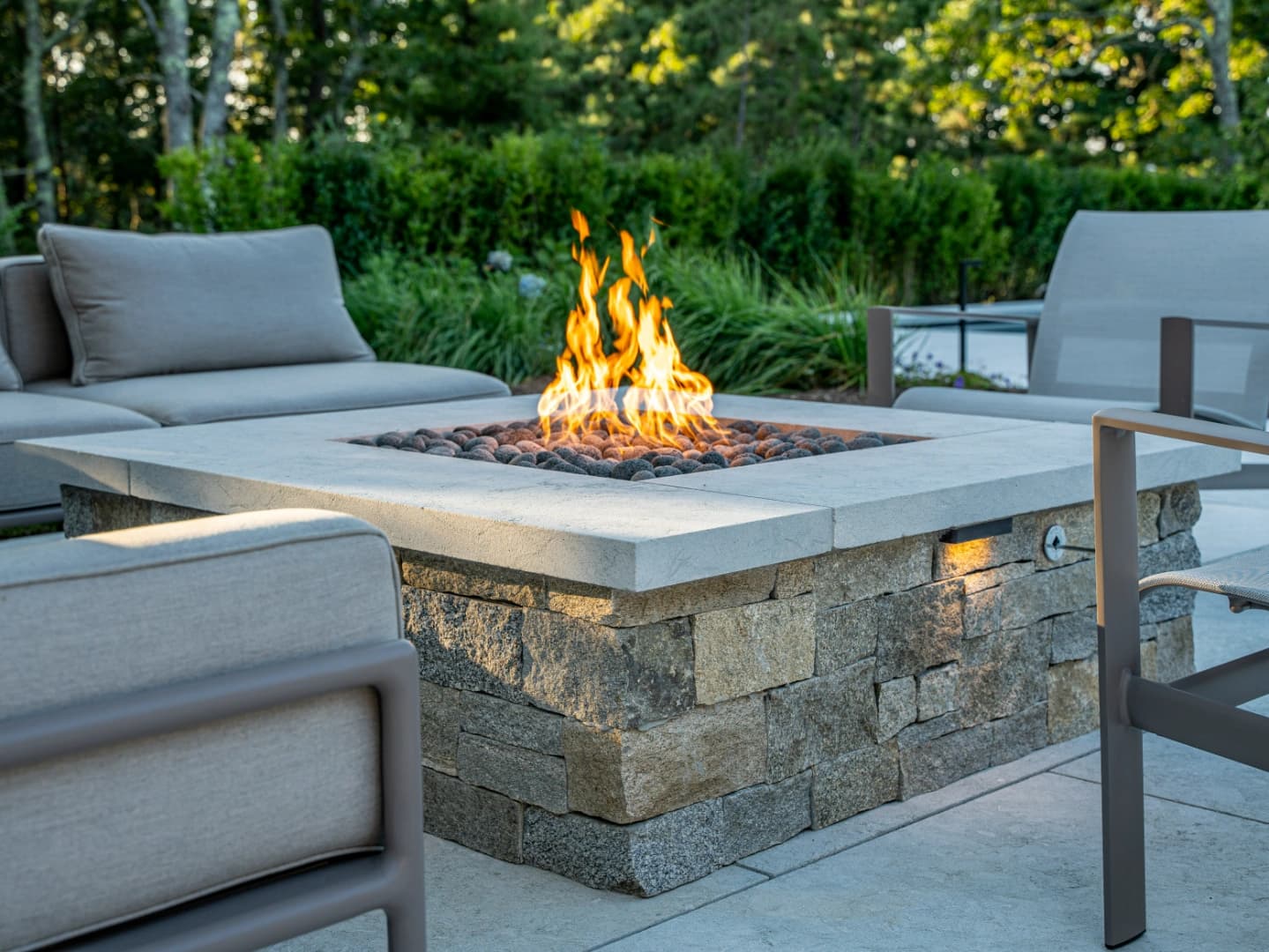 Firepit and seating