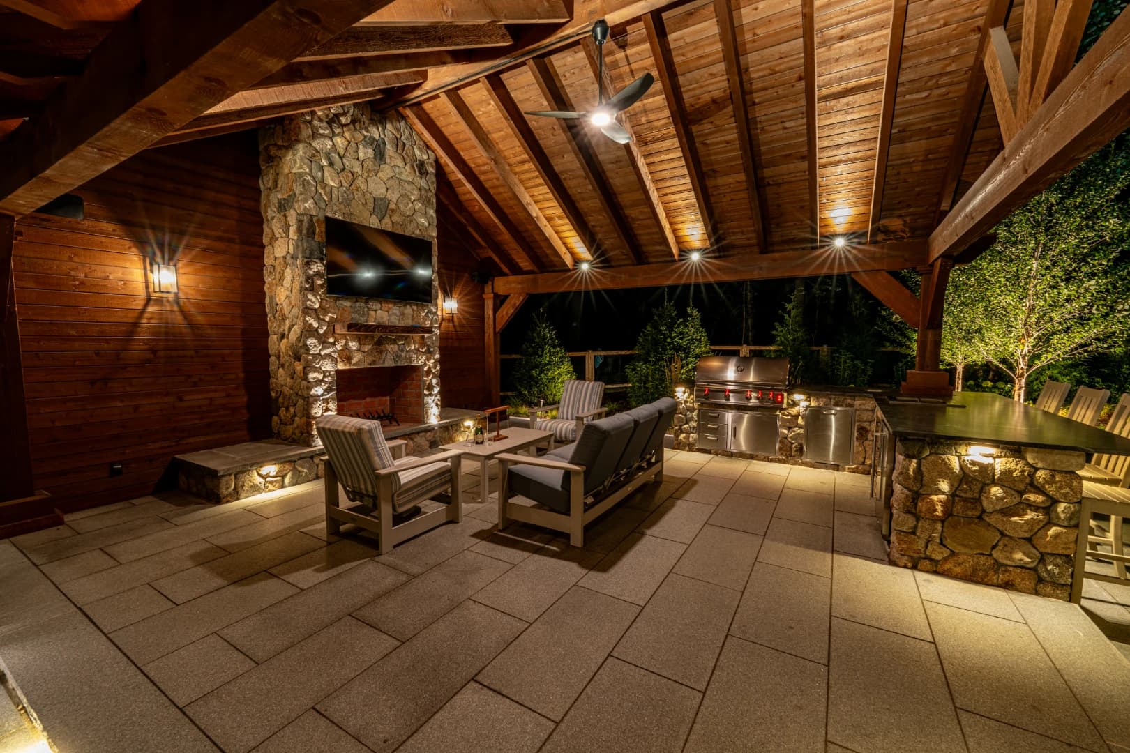 Full estate night panorama