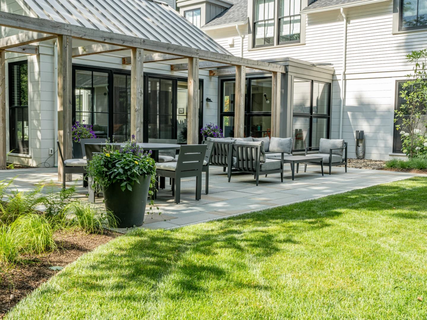 Modern patio terrace