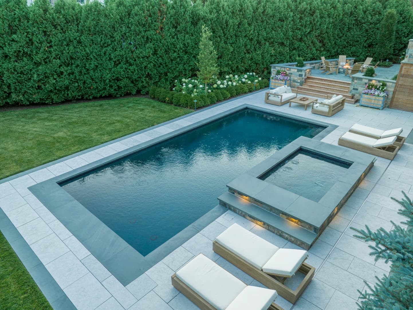 Aerial landscape view