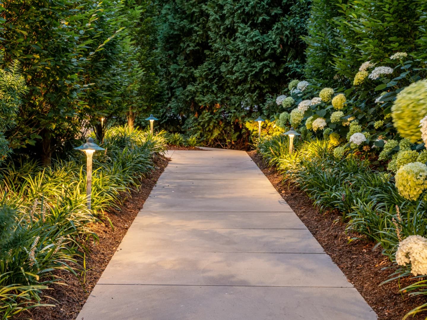 Evening estate ambiance